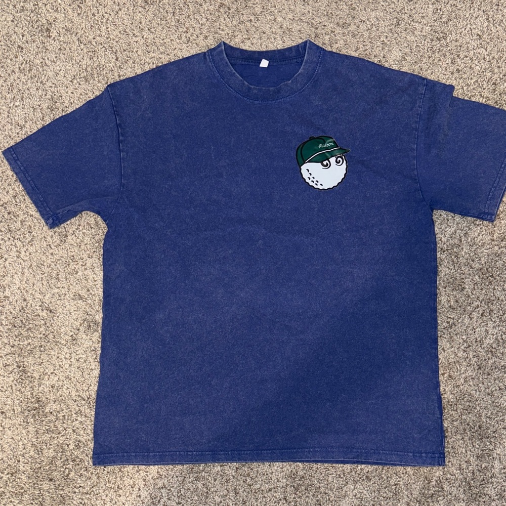 Malbon Golf Tee Blue Washed Retro Look Never Worn